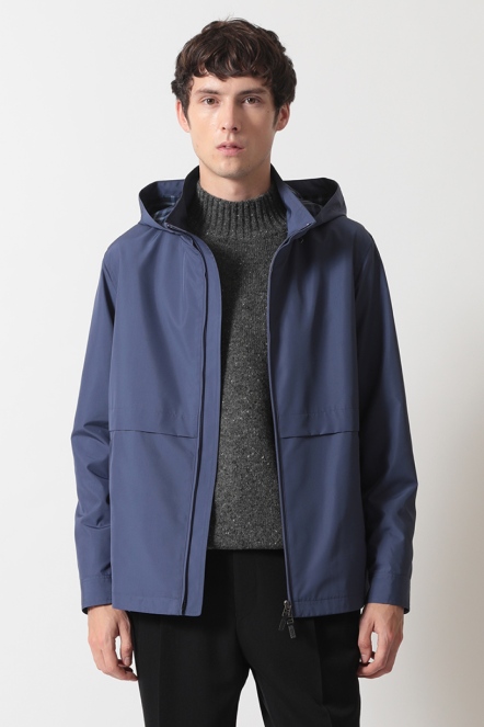 季節格紋連帽外套