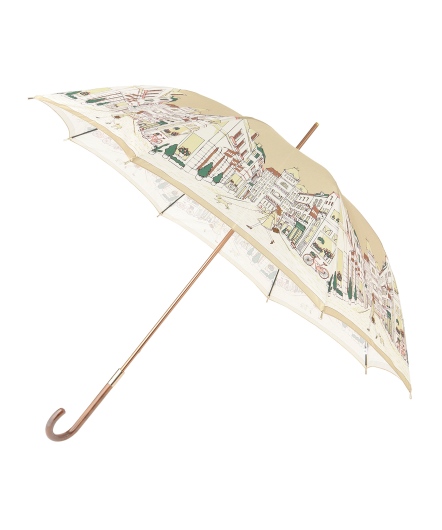 女用歐洲街景圖騰長傘(2色)