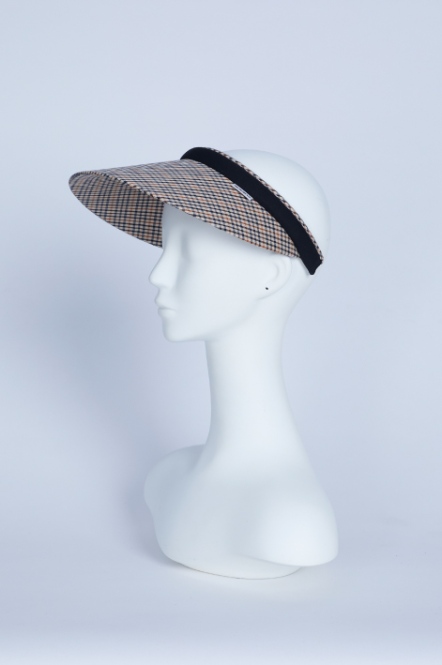 經典格紋遮陽帽(2色)