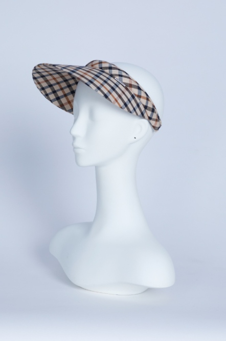 經典格紋遮陽帽(2色)