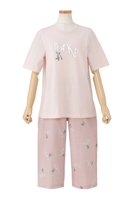 DAKS × Yoko Nagamiya聯名款LOGO女性居家服套裝