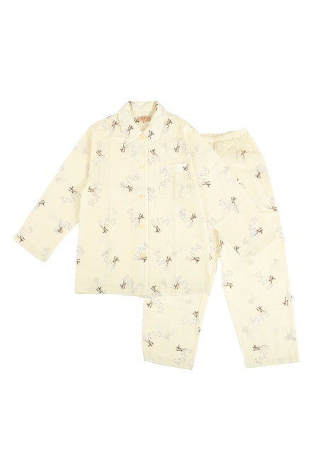 DAKS × Yoko Nagamiya聯名款LOGO女性睡衣套裝
